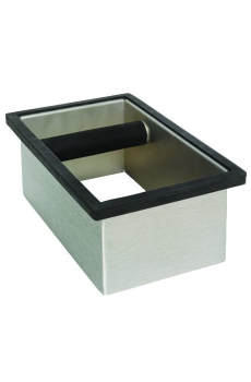 Rattleware RECTANGLE Knock Box Sans Fond en inox