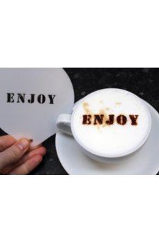 delidrinks Pochoir PVC blanc ENJOY