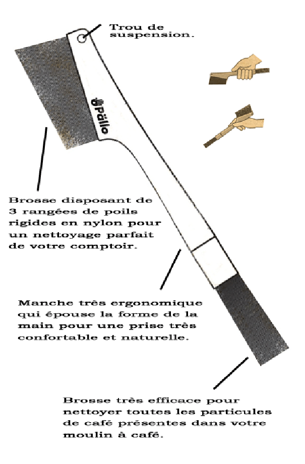 pallo Brosse double pour moulin à café pallo Brosse double pour moulin à café