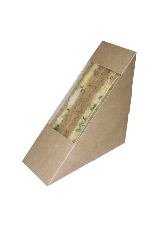 Boîtes kraft pour Sandwich Triangle Simple