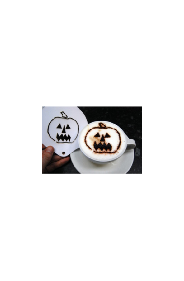 delidrinks Pochoir PVC blanc CITROUILLE D'HALLOWEEN