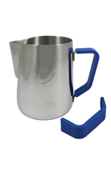 Poignée en silicone bleu pour pot à lait 12oz/350ml