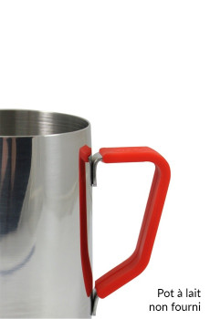Poignée en silicone rouge pour pot à lait 20oz/590ml