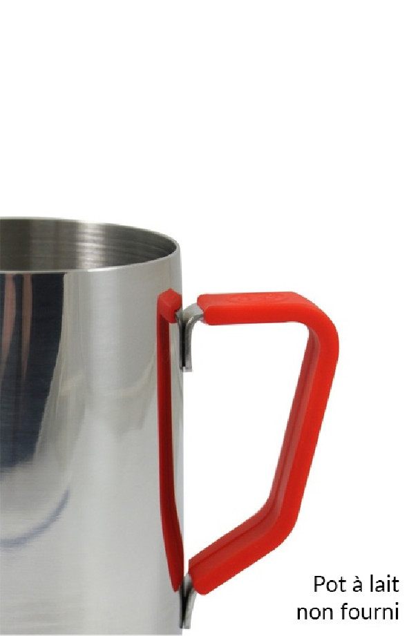 Poignée en silicone rouge pour pot à lait 20oz/590ml