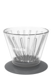 Smart Dripper™ Flat V en verre double paroi