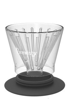 Smart Dripper™ Flat V en verre double paroi