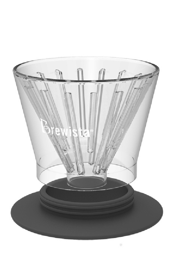 Smart Dripper™ Flat V en verre double paroi