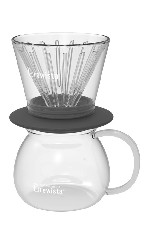 Smart Dripper™ Flat V en verre double paroi