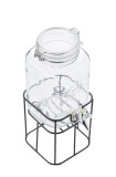 Fontaine à boisson avec robinet métal et support 3.6L