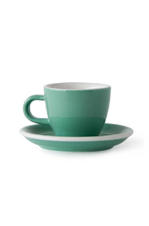 Set x 6 DEMITASSE tasse porcelaine 70ml Vert