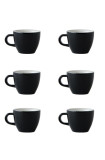 Set x 6 DEMITASSE tasse porcelaine 70ml Bleu