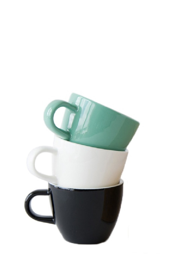 Set x 6 DEMITASSE tasse porcelaine 70ml Marron