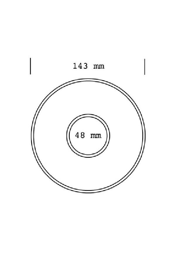 Set x 6 FLAT WHITE soucoupe porcelaine 140mm Blanc