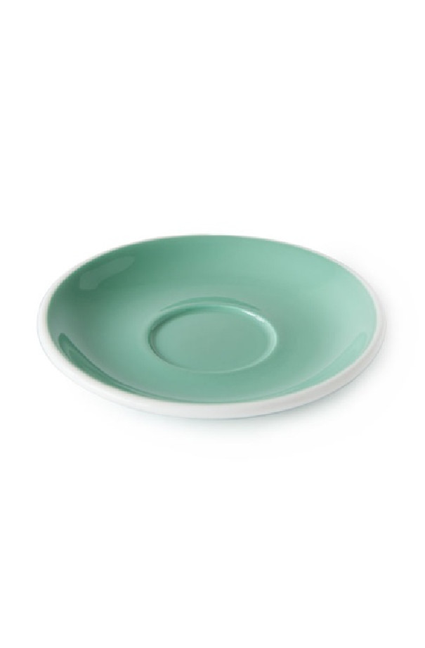 Set x 6 soucoupes porcelaine 140mm Vert