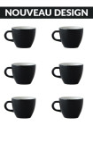 Set x 6 DEMITASSE tasse porcelaine 70ml Bleu