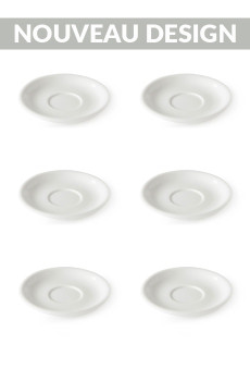 Acme and co soucoupe porcelaine blanche pour demitasse