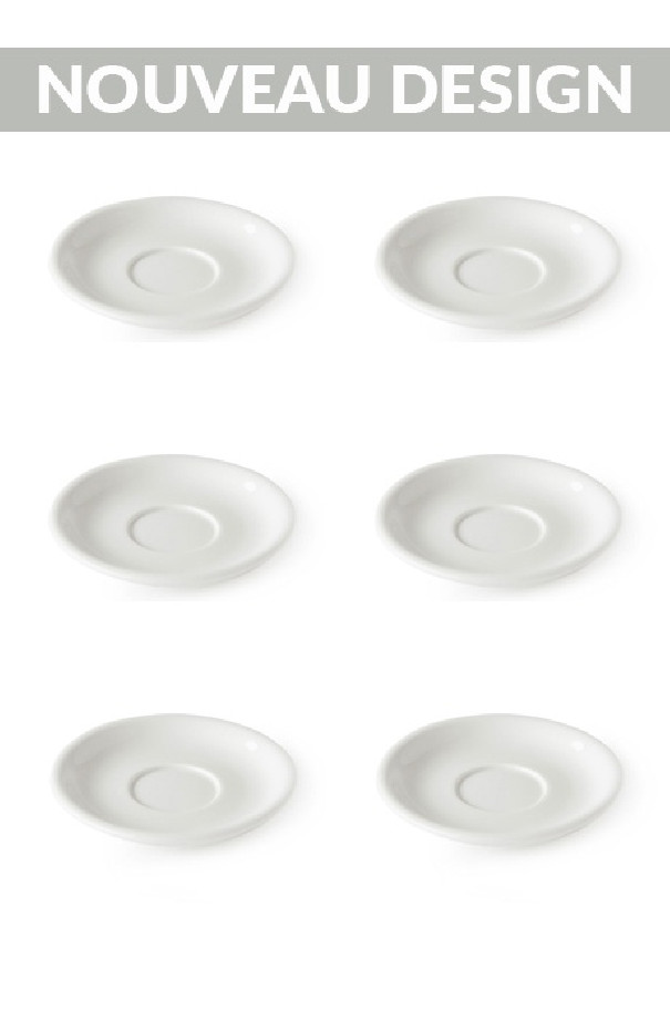 Acme and co soucoupe porcelaine blanche pour demitasse