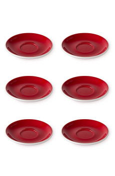 Set x 6 soucoupes porcelaine 140mm Noir