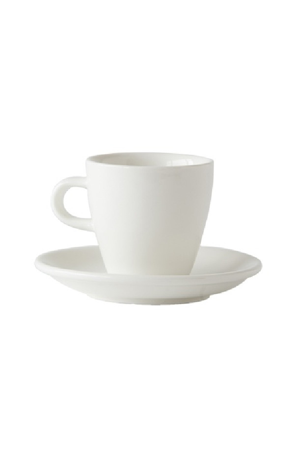 Set x 6 TULIP tasse porcelaine 170ml Blanc
