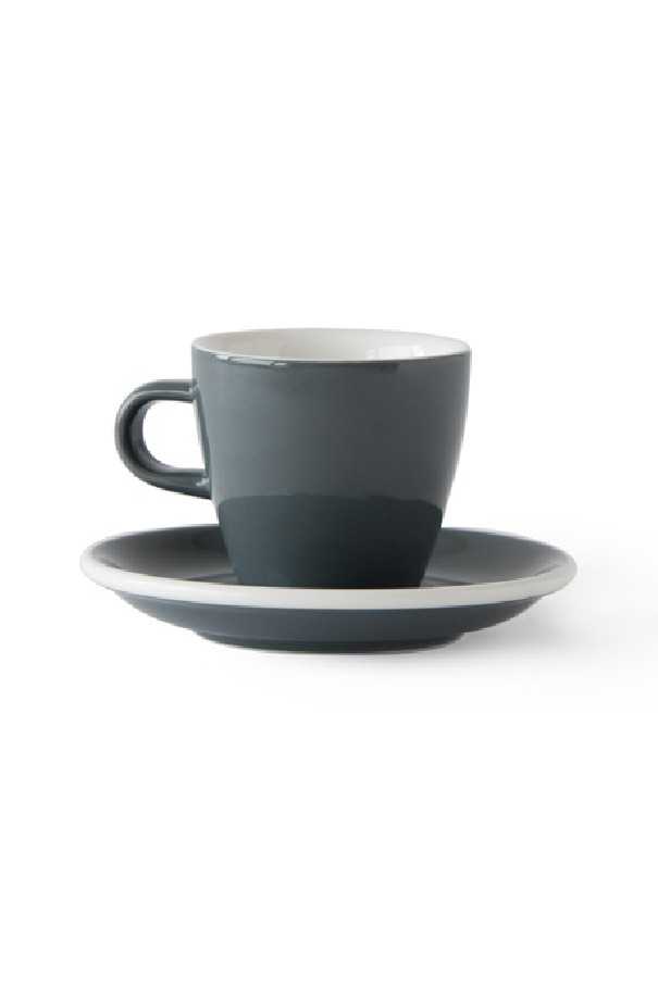 Set x 6 TULIP tasse porcelaine 170ml Gris