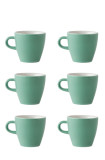 Set x 6 TULIP tasse porcelaine 170ml Vert