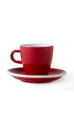 Set x 6 TULIP tasse porcelaine 170ml Rouge