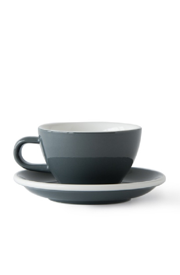 Set x 6 CAPPUCCINO tasse porcelaine 190ml Gris