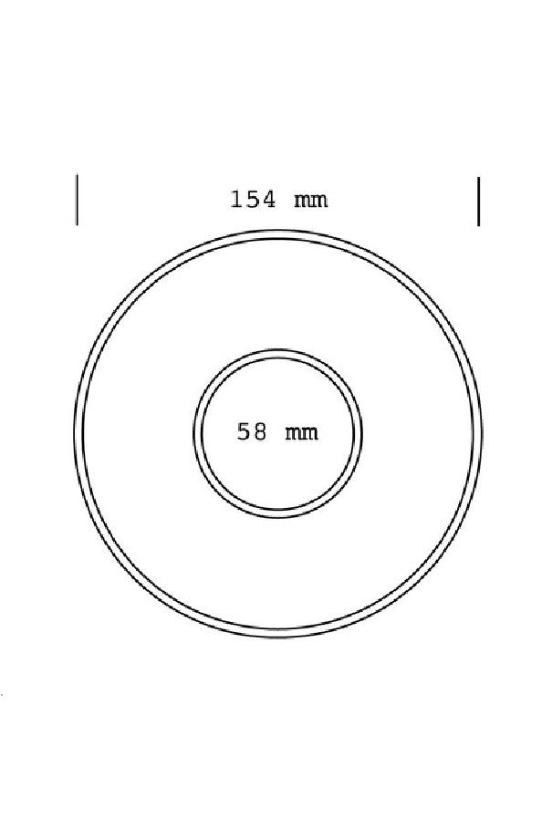 Set x 6 soucoupes porcelaine 150mm Gris