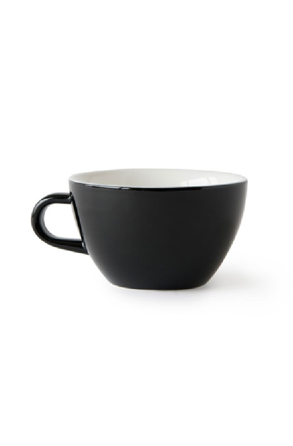 Set x 6 LATTE tasse porcelaine 280ml Noir
