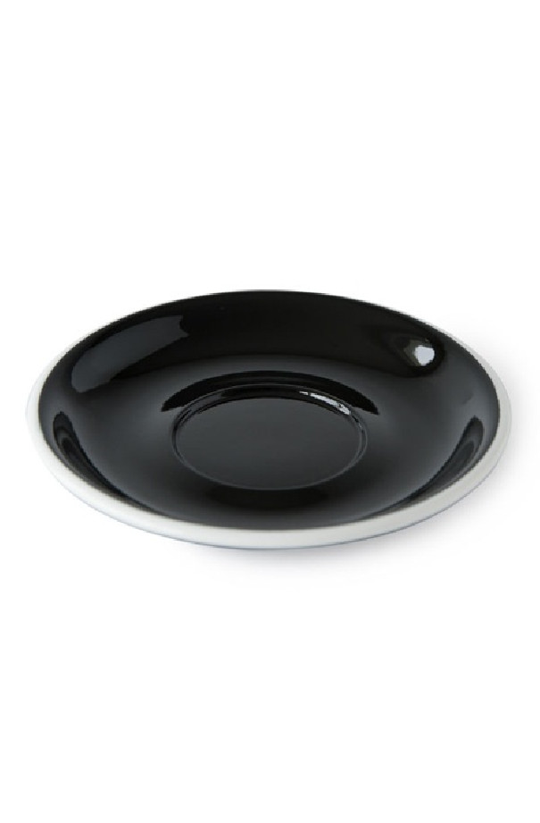 Set x 6 soucoupes porcelaine 150mm Noir Set x 6 soucoupes porcelaine 150mm Noir
