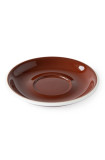 Set x 6 soucoupes porcelaine 150mm Marron