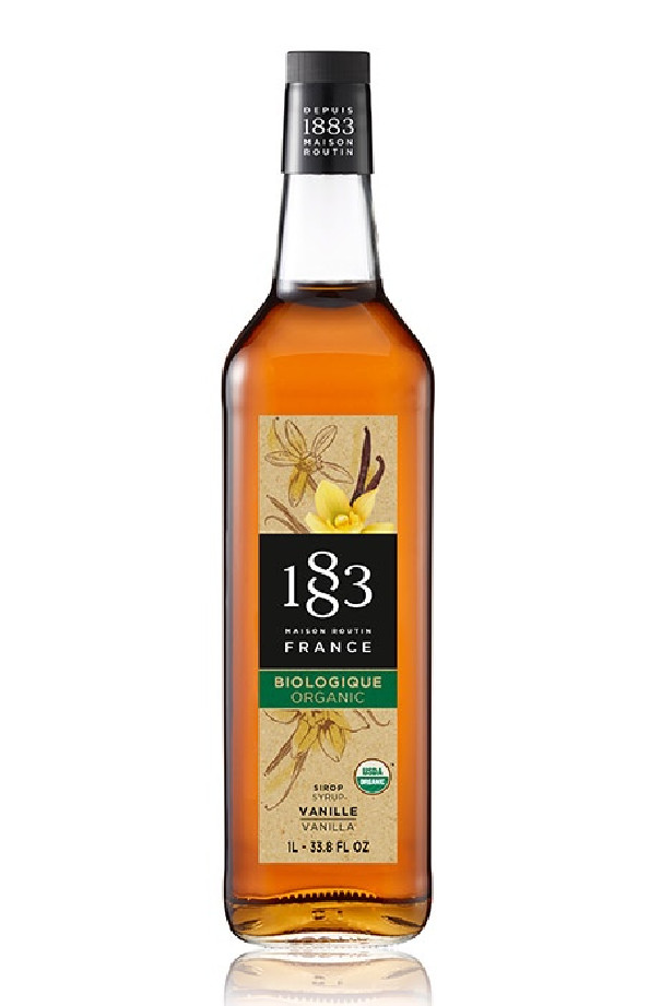 Sirop vanille bio bouteille verre 1L