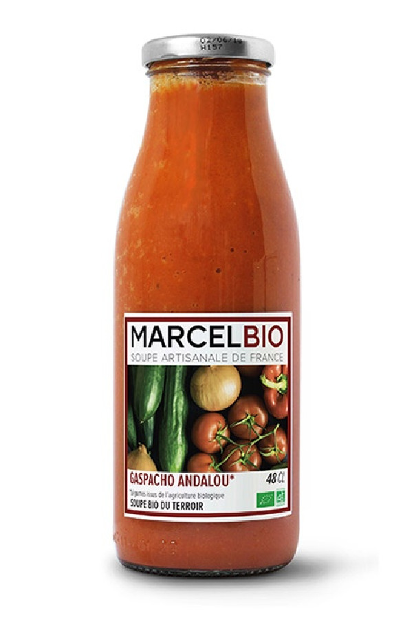 Gaspacho Andalou bouteille verre 12 x 480ml BIO