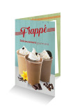 Lot de 5 cartes de table Smoothie et frappé 4 pages A5 14,8 x 21 cm