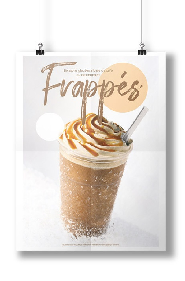 Affiche Frappé recto-verso A3 29,7 x 42 cm