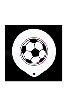 Pochoir PVC blanc FOOTBALL