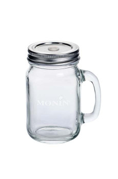 Monin Verre à limonade 480ml avec couvercle