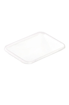 Couvercles PP pour bol rectangle pulpe de canne 25oz/750ml x25