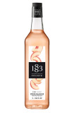 Sirop Pêche blanche bouteille verre 1L