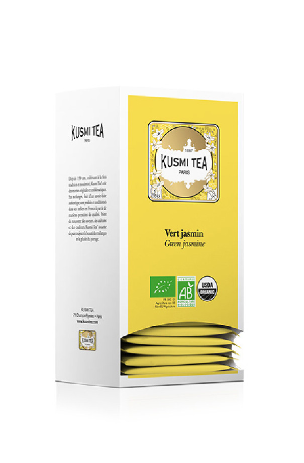 KUSMI TEA Thé vert Jasmin 25X2g BIO
