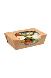Salade Box boîtes à salade kraft avec fenêtre 29oz/825ml x250