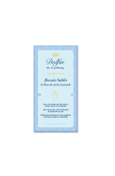 DOLFIN Chocolat noir biscuits sablés et Fleur de sel présentoir 25x30g