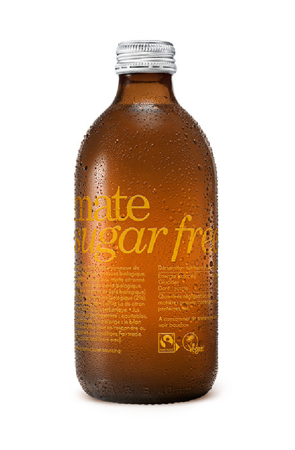 CHARITEA - MATE GINGER PETILLANT SANS SUCRES 330ML x12 BIO