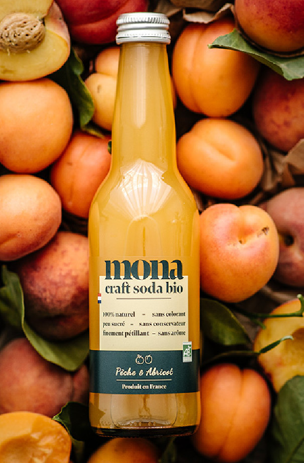 MONA - SODA PECHE ABRICOT 330ML x12 BIO