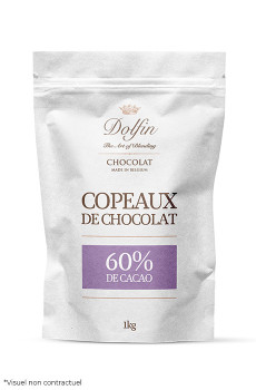 DOLFIN - COPEAUX DE CHOCOLAT 60% CACAO 1KG
