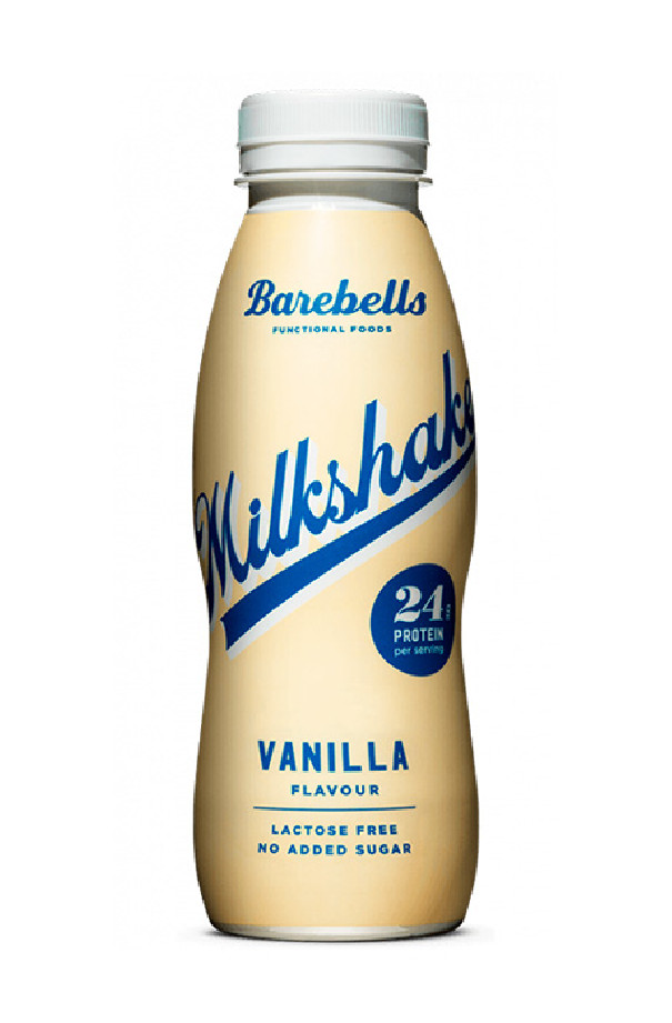 BAREBELLS - MILSHAKE VANILLE SANS SUCRES AJOUTES BOUTEILLE PET 8 X 330ML