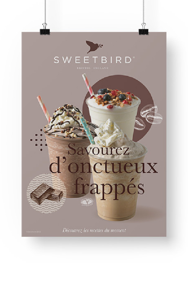 SWEETBIRD - POSTER FRAPPE ONCTUEUX A3 x1