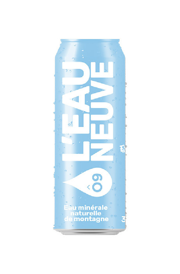 L'EAU NEUVE - EAU MINERALE NATURELLE PLATE CANETTE 330ML x24