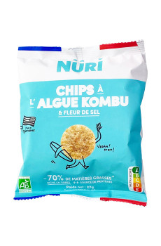 NURI - CHIPS À L'ALGUE KOMBU FLEUR DE SEL 27G x20