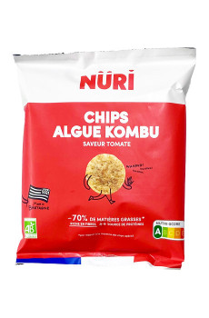 NURI - CHIPS À L'ALGUE KOMBU ET TOMATE 27G x20 BIO